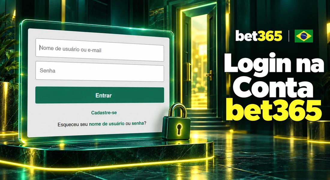 Tela de acesso à conta bet365