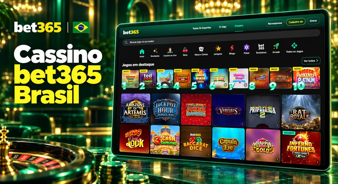 Cassino bet365 Brasil com uma seleção de jogos em destaque