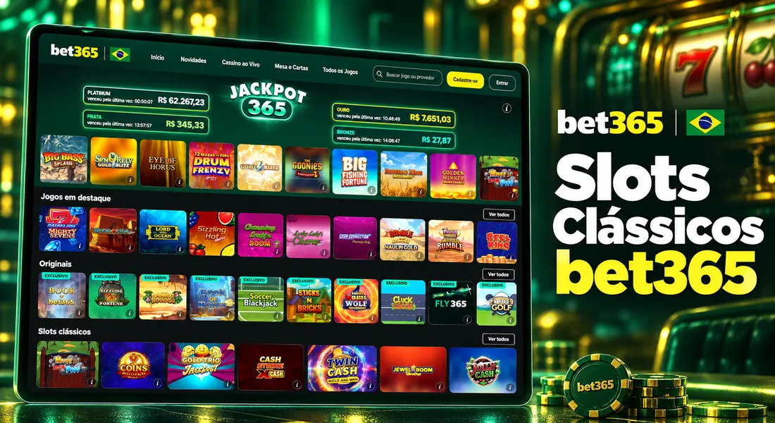 Seleção de slots clássicos da bet365